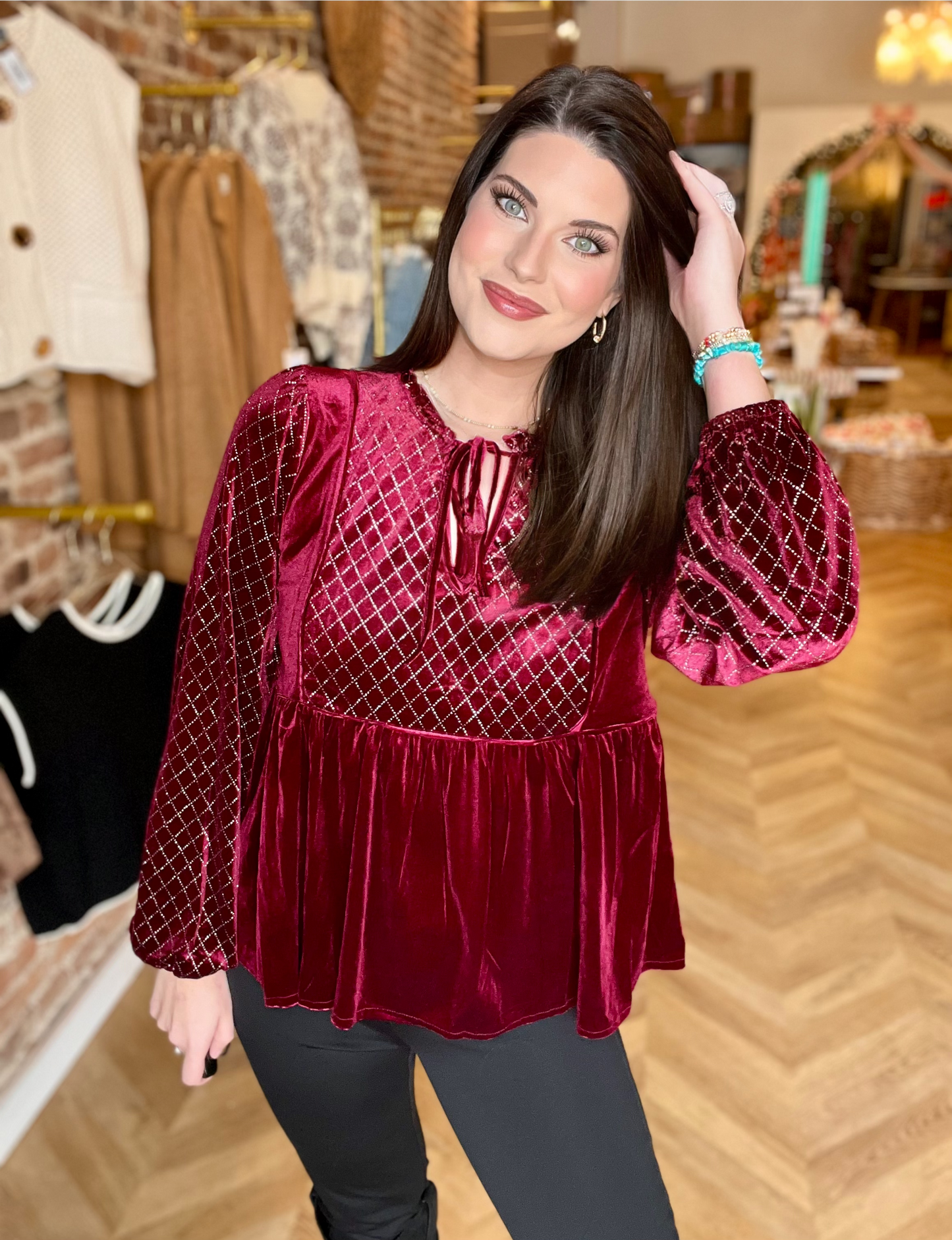 Holiday Velvet Top