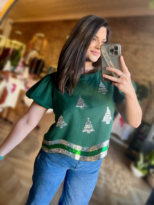 Merry Bling-mas Top