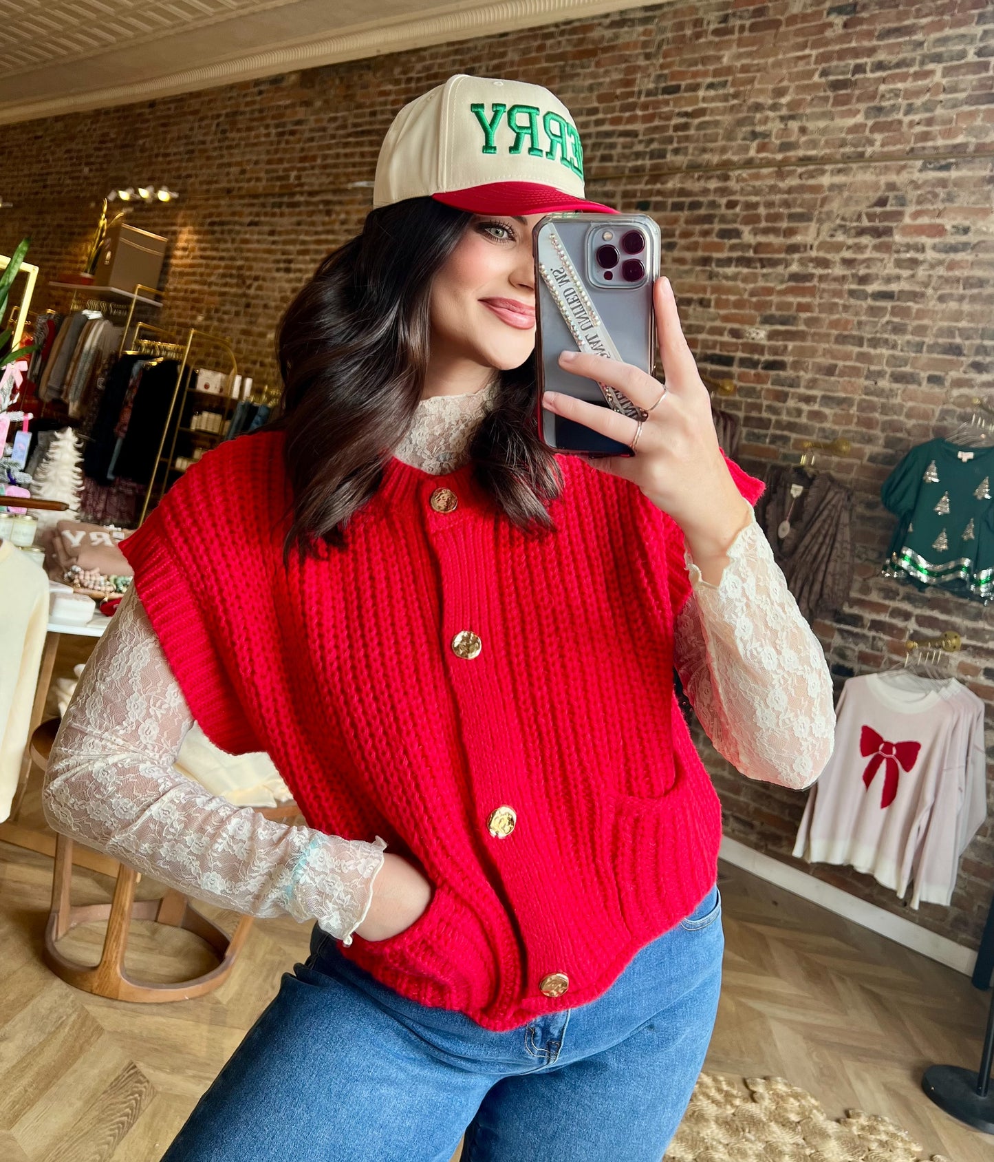 Merry Embroidered Hat