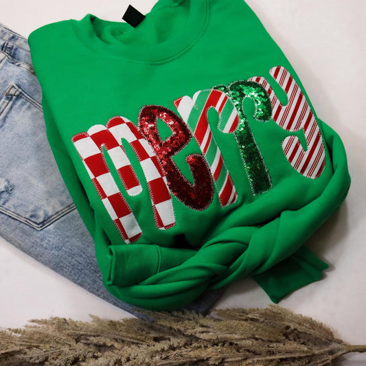 Merry Sequins Sweatshirt