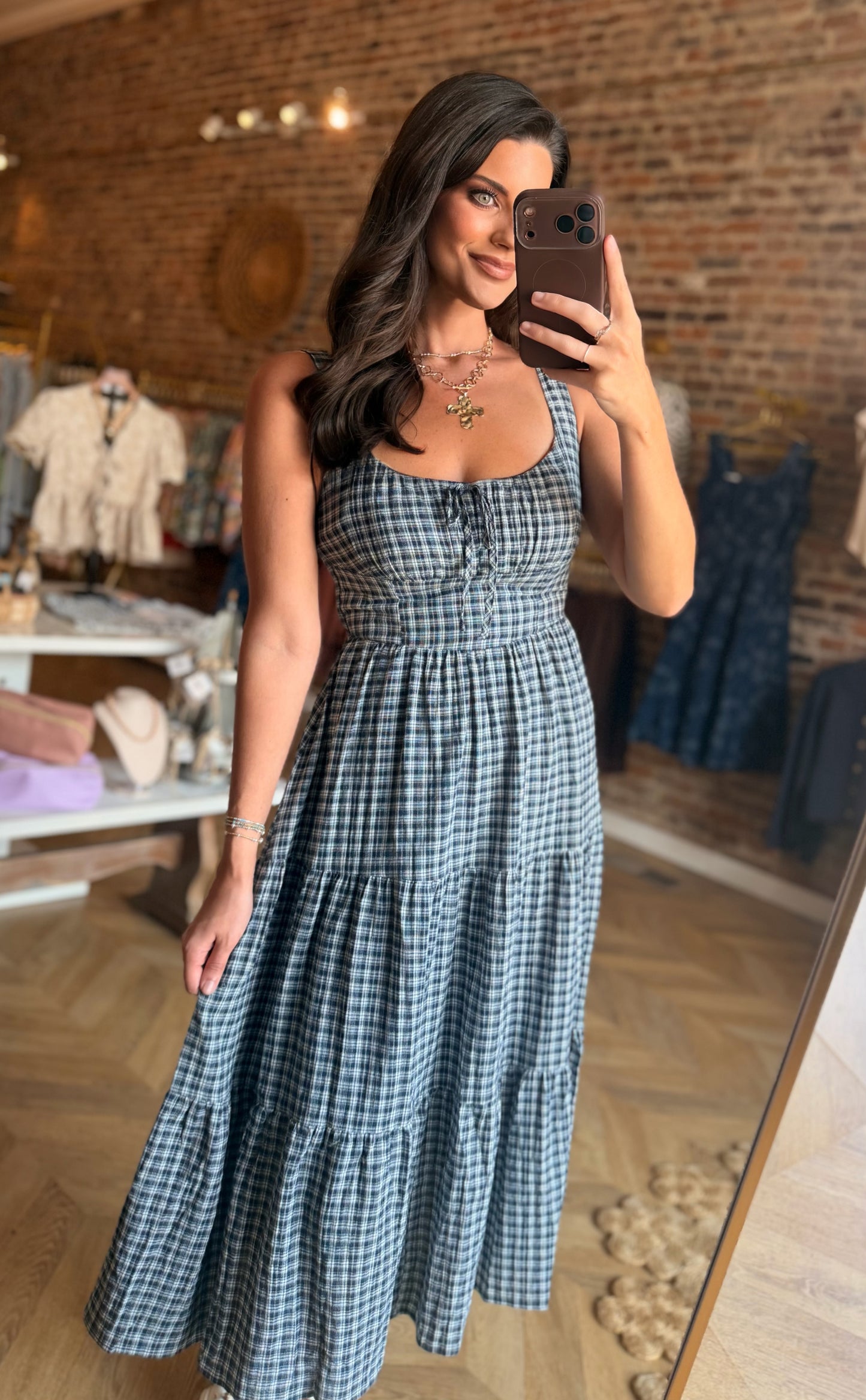 Plaid Around Dress