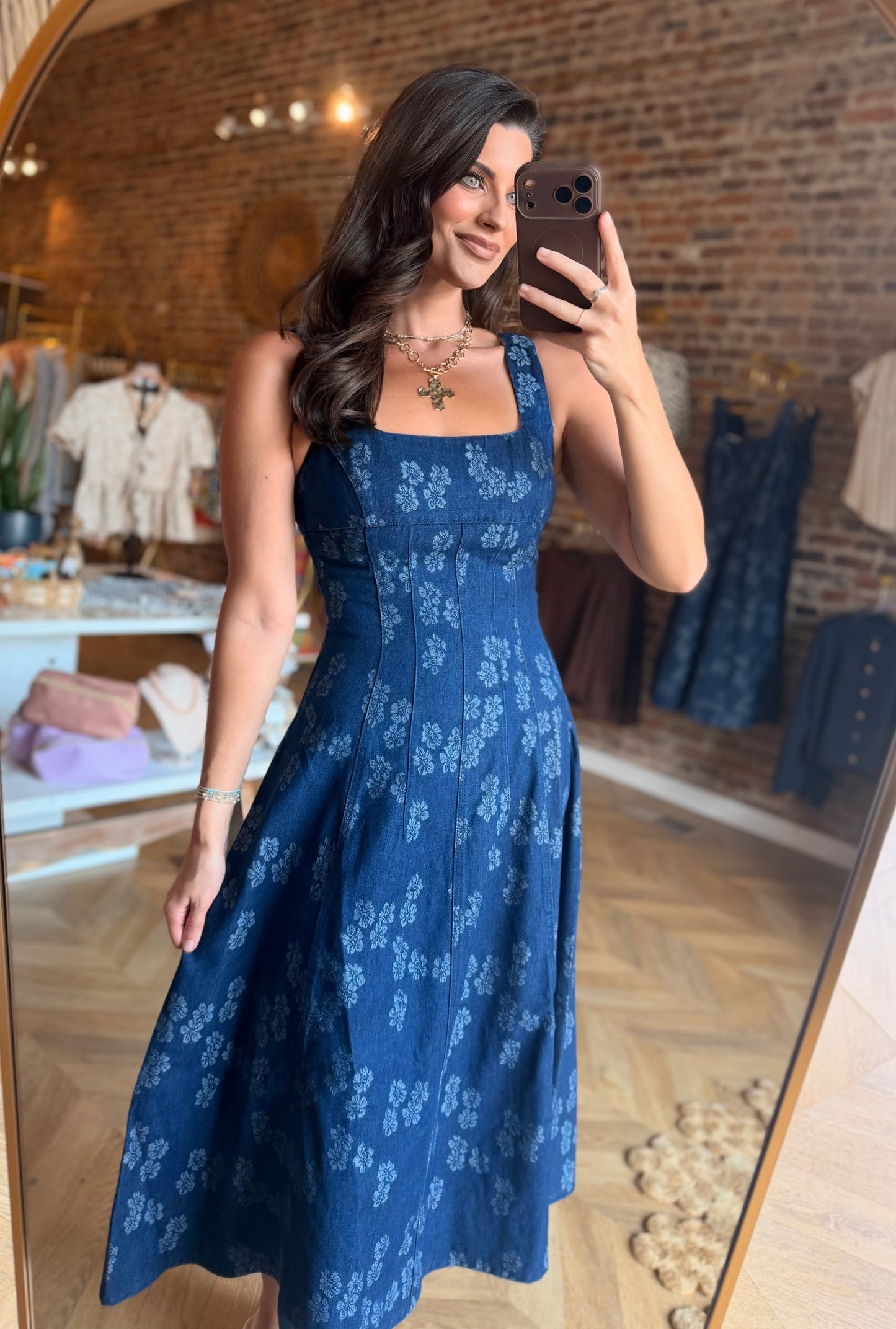 Blue Jean Baby Jaquard Dress