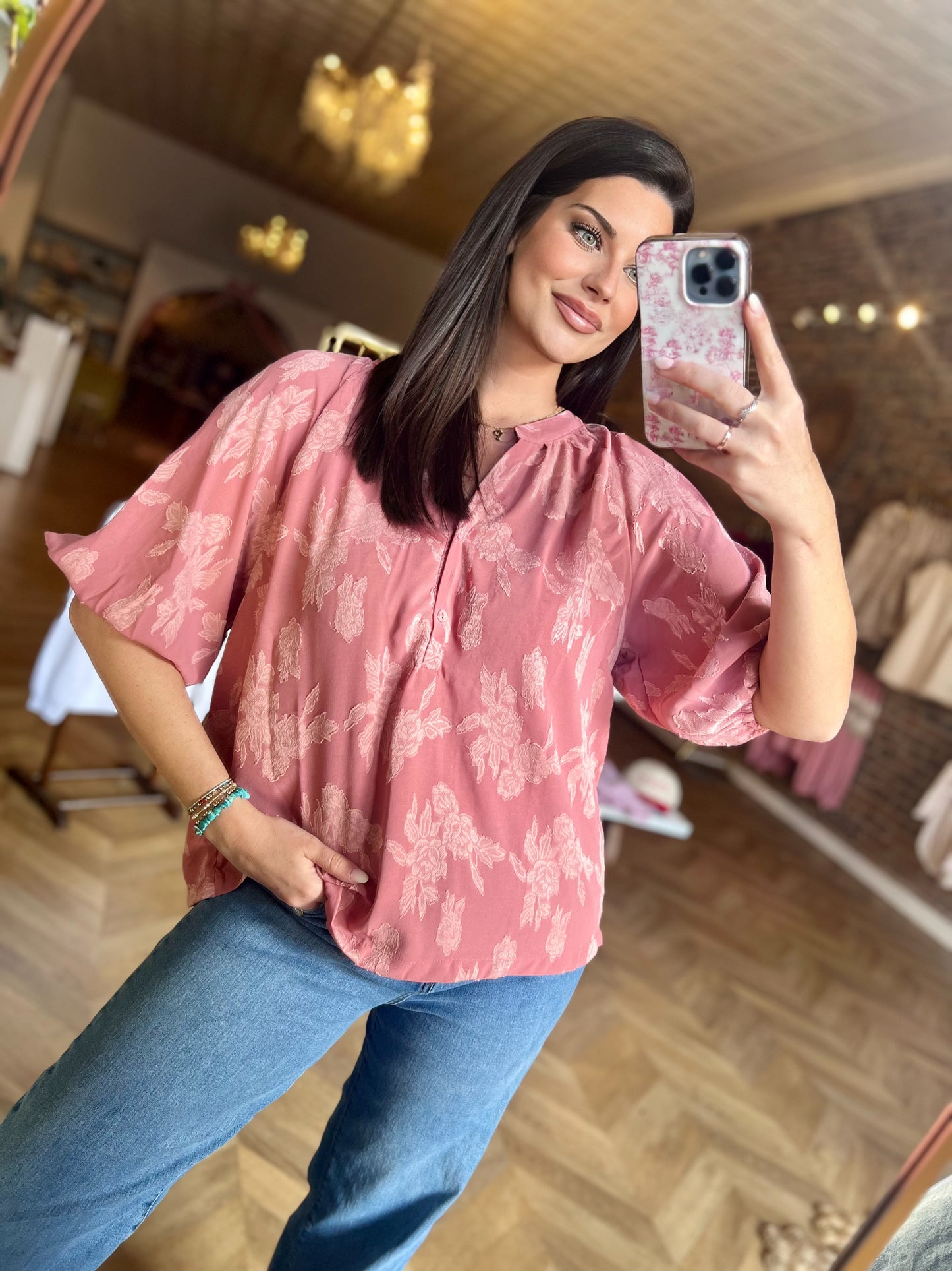 Mauve Blossom Top