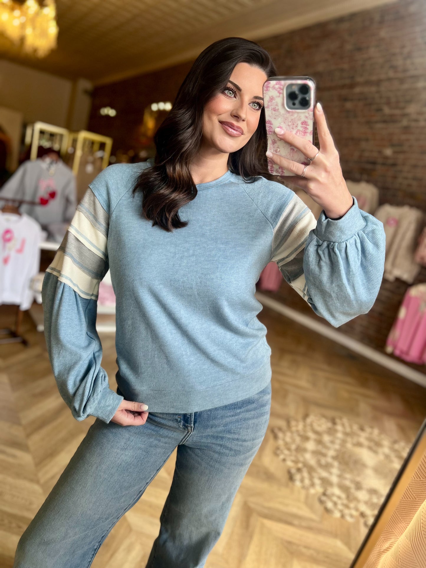 The Lizzie Top- Blue