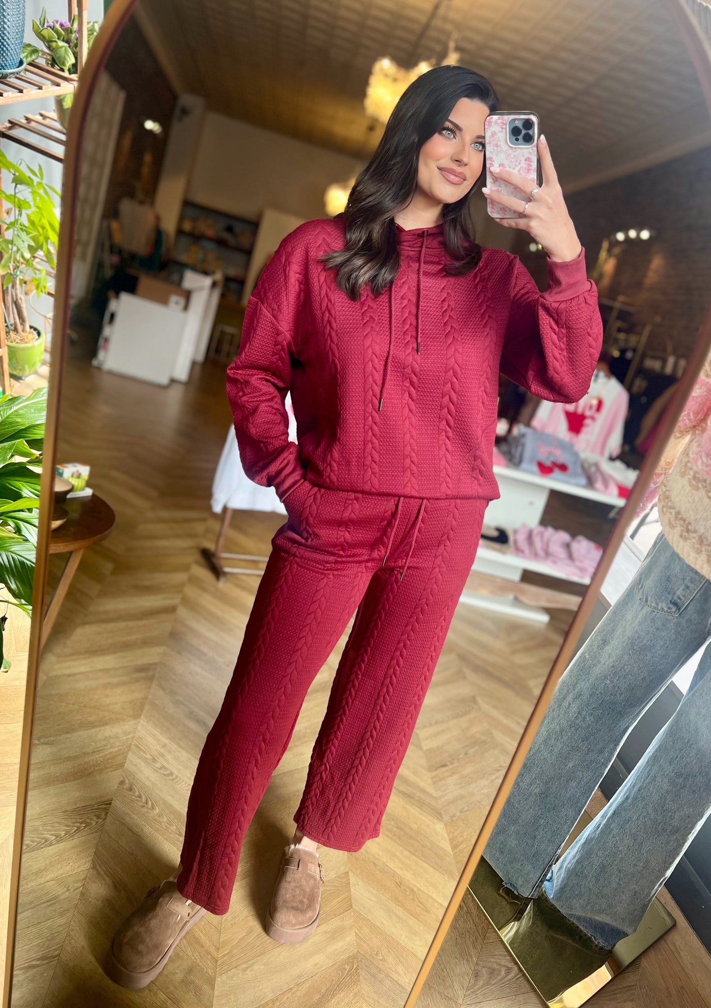 The Cozy Set- Burgundy