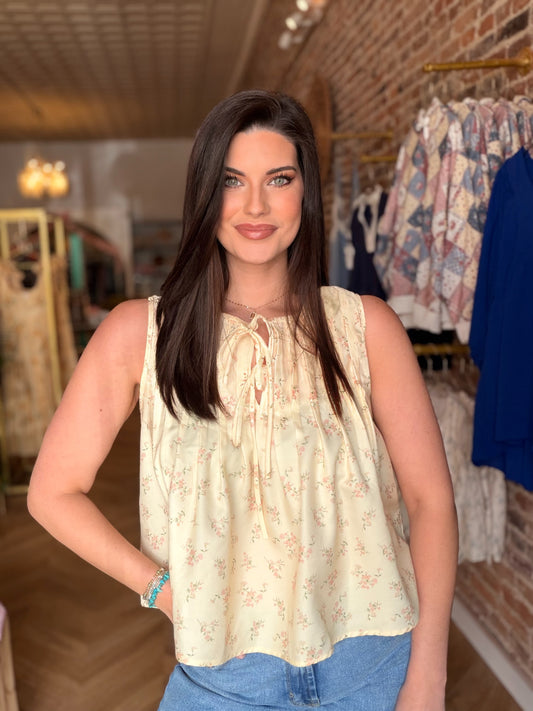 Sadie Top- Butter Yellow