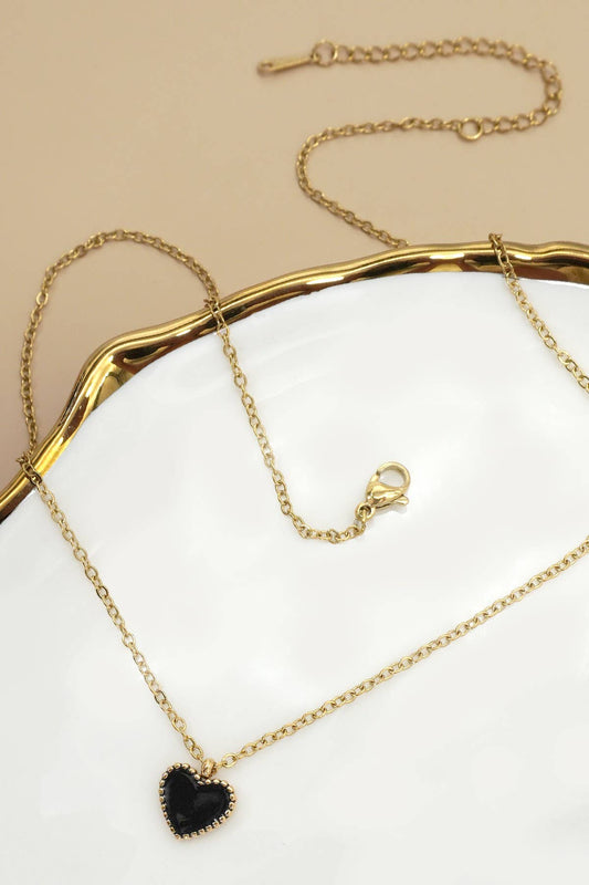 18K Dipped Heart Necklace