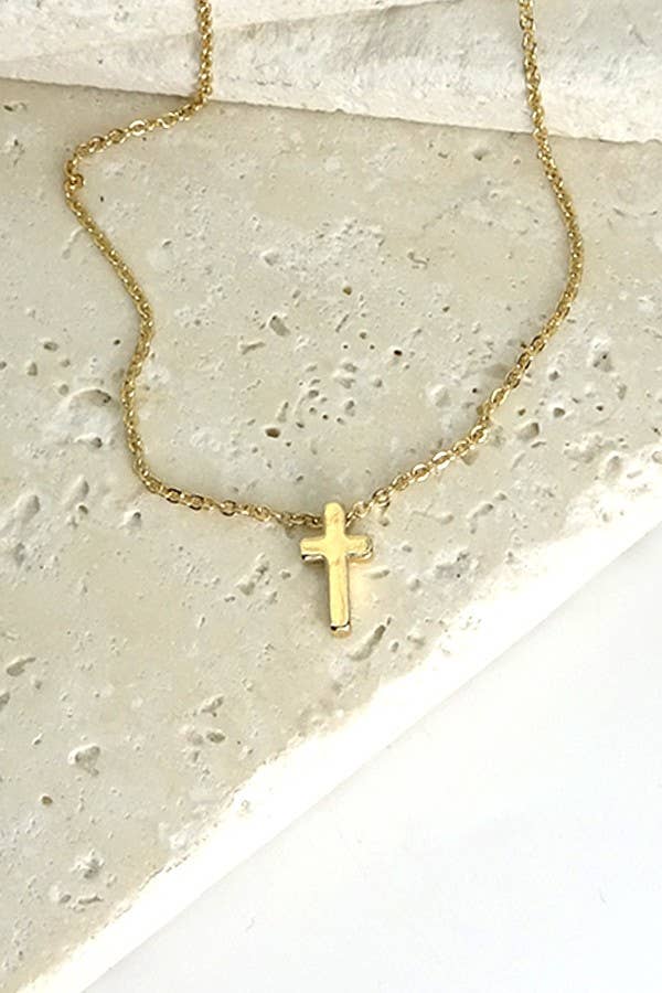 Mini Gold Cross Neckalce
