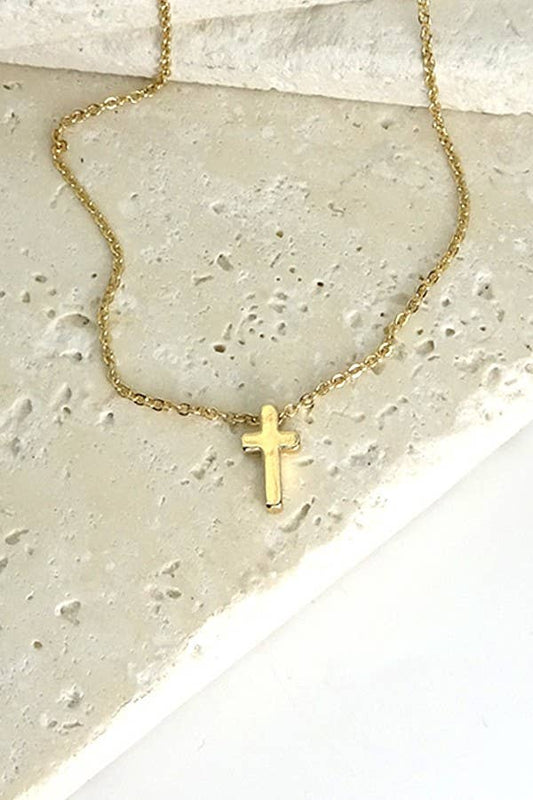 Mini Gold Cross Neckalce