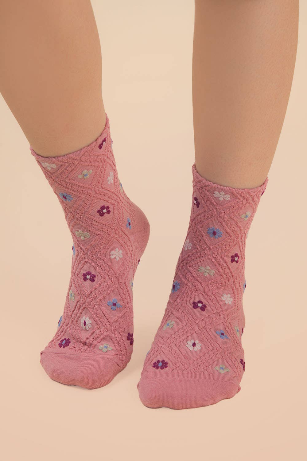Floral Socks (Pink)