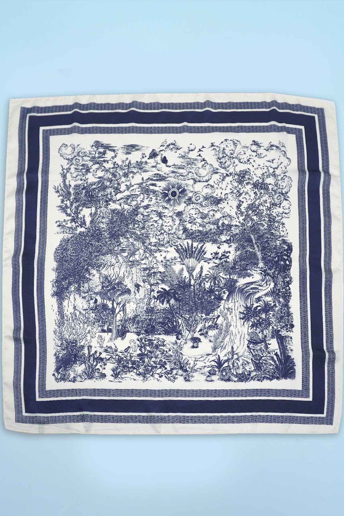 Toile Print Bandana Scarf