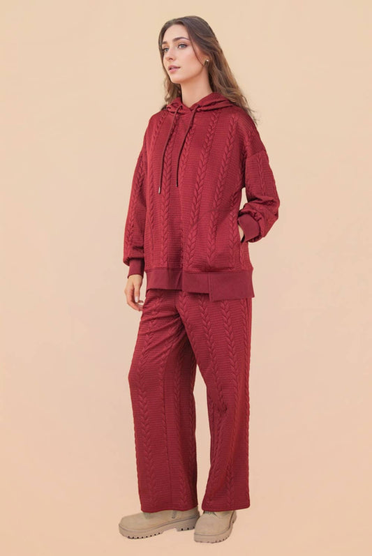The Cozy Set- Burgundy