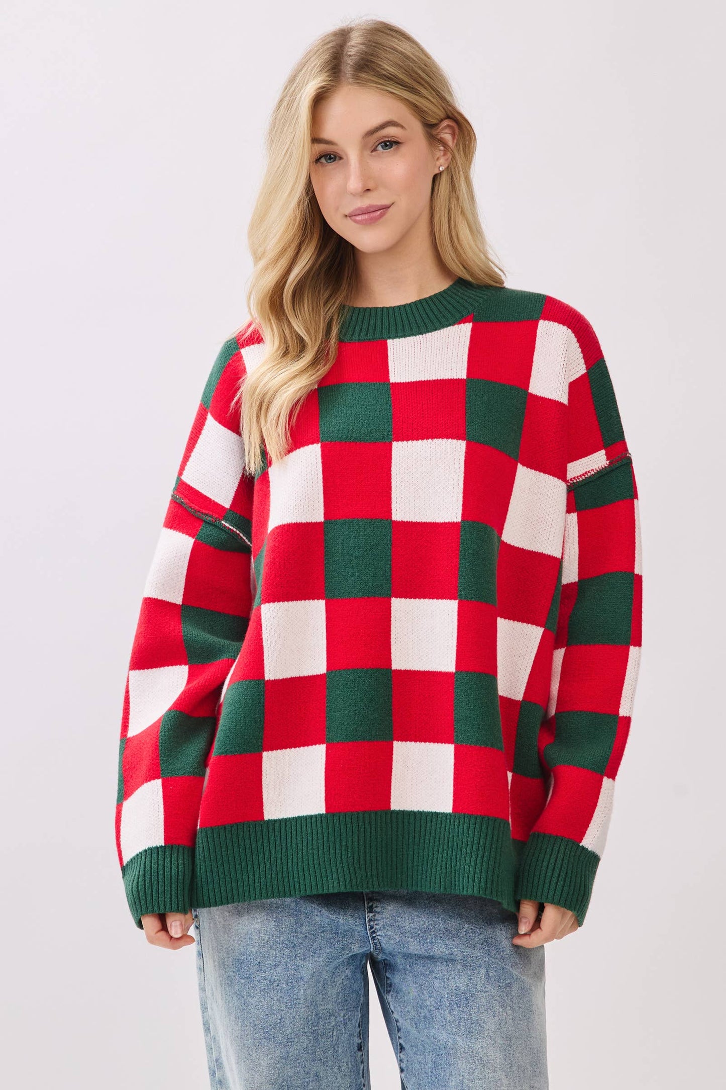 Holiday Plaid Sweater