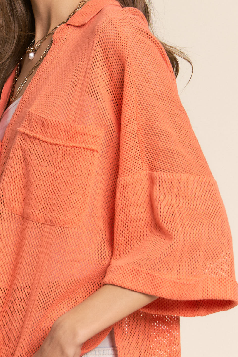 Poolside Button Up Top