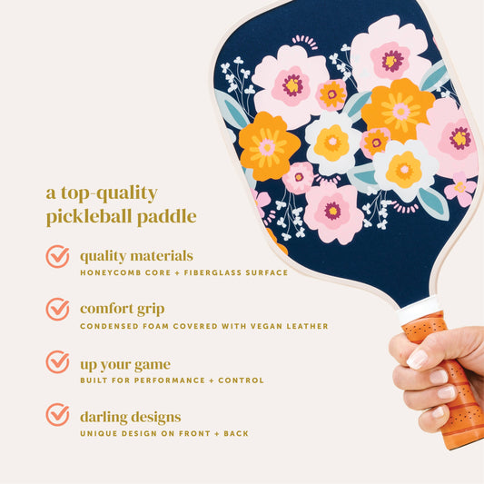 Bright + Bloomy Pickleball Paddle