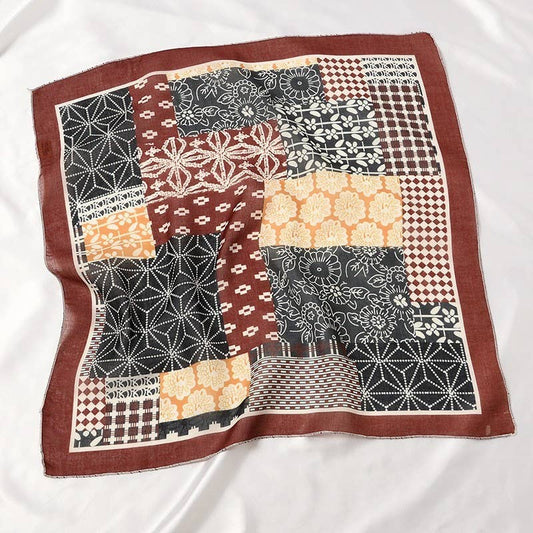 Patch Print Bandana Scarf