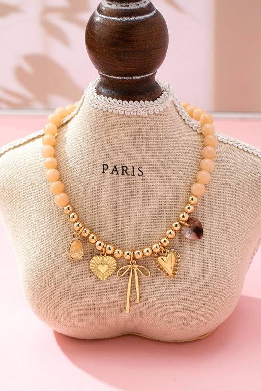 Beaded Heart Necklace