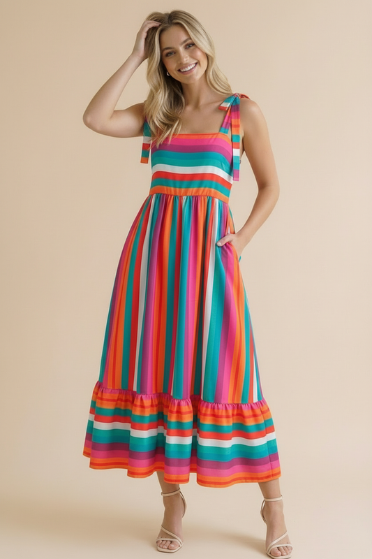 Vibrant Summer Maxi Dress