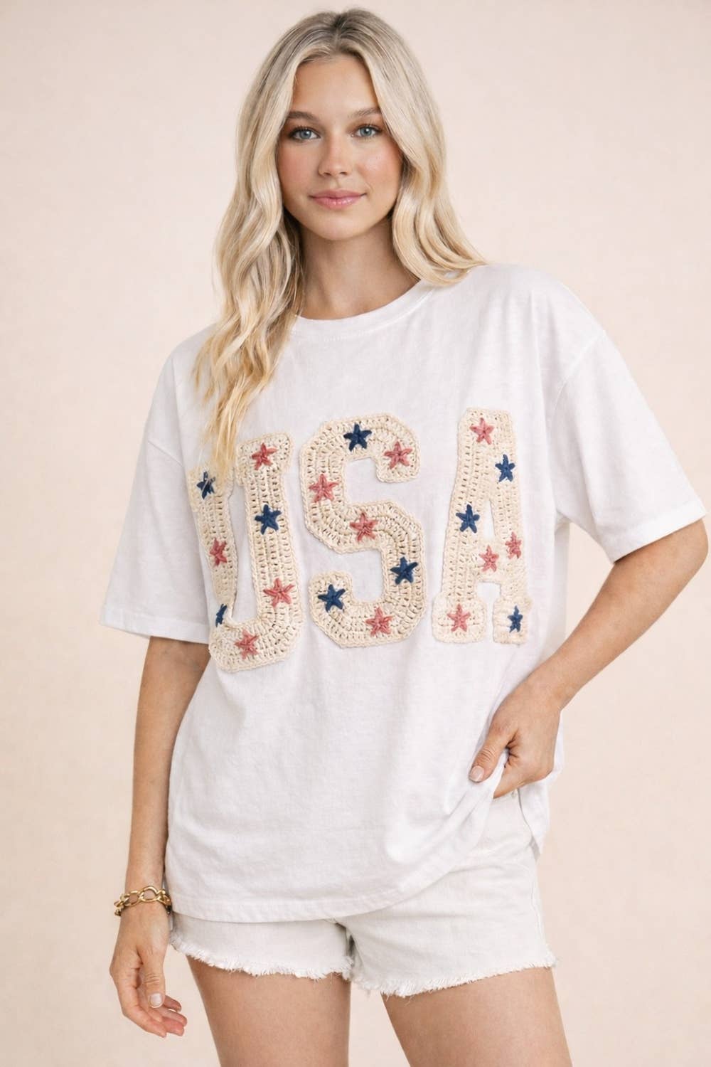 Crochet USA Top