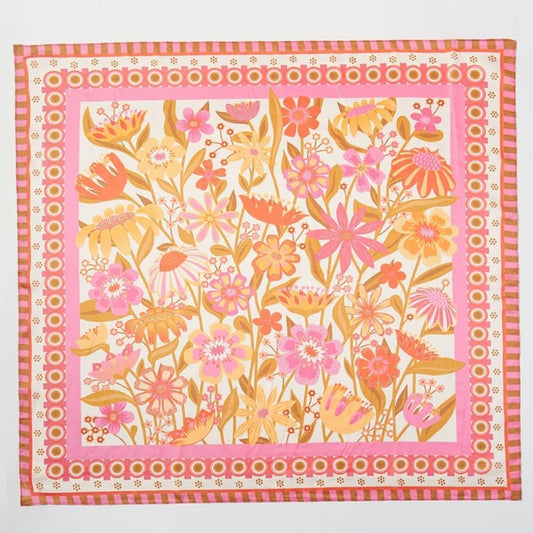 Flower Print Bandana Scarf