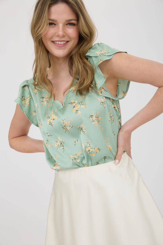 Mint to Bloom Top