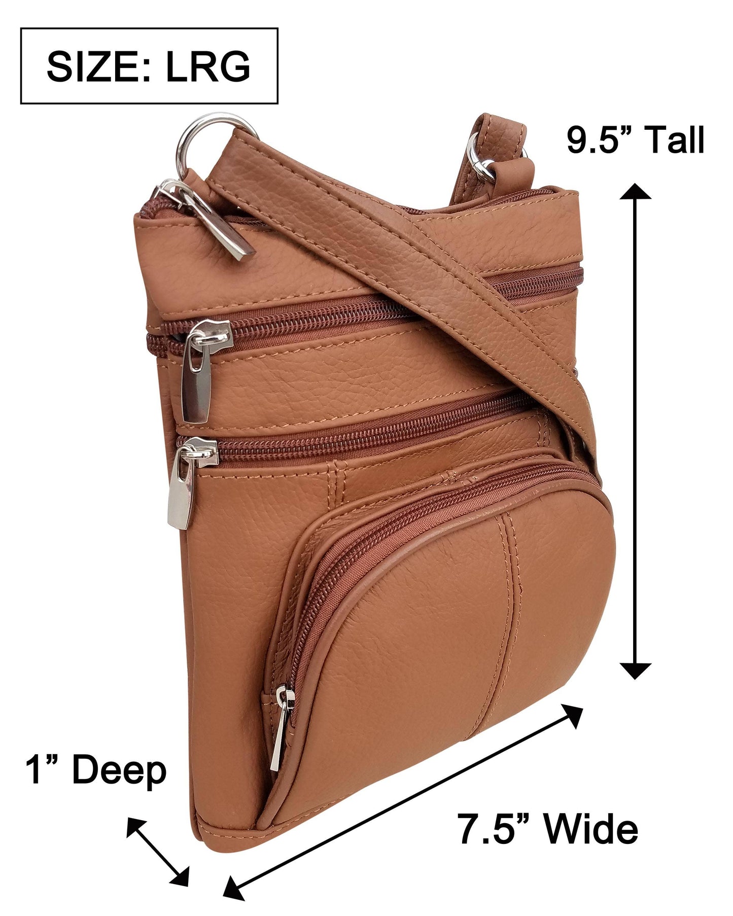 The Sarah Crossbody- Tan