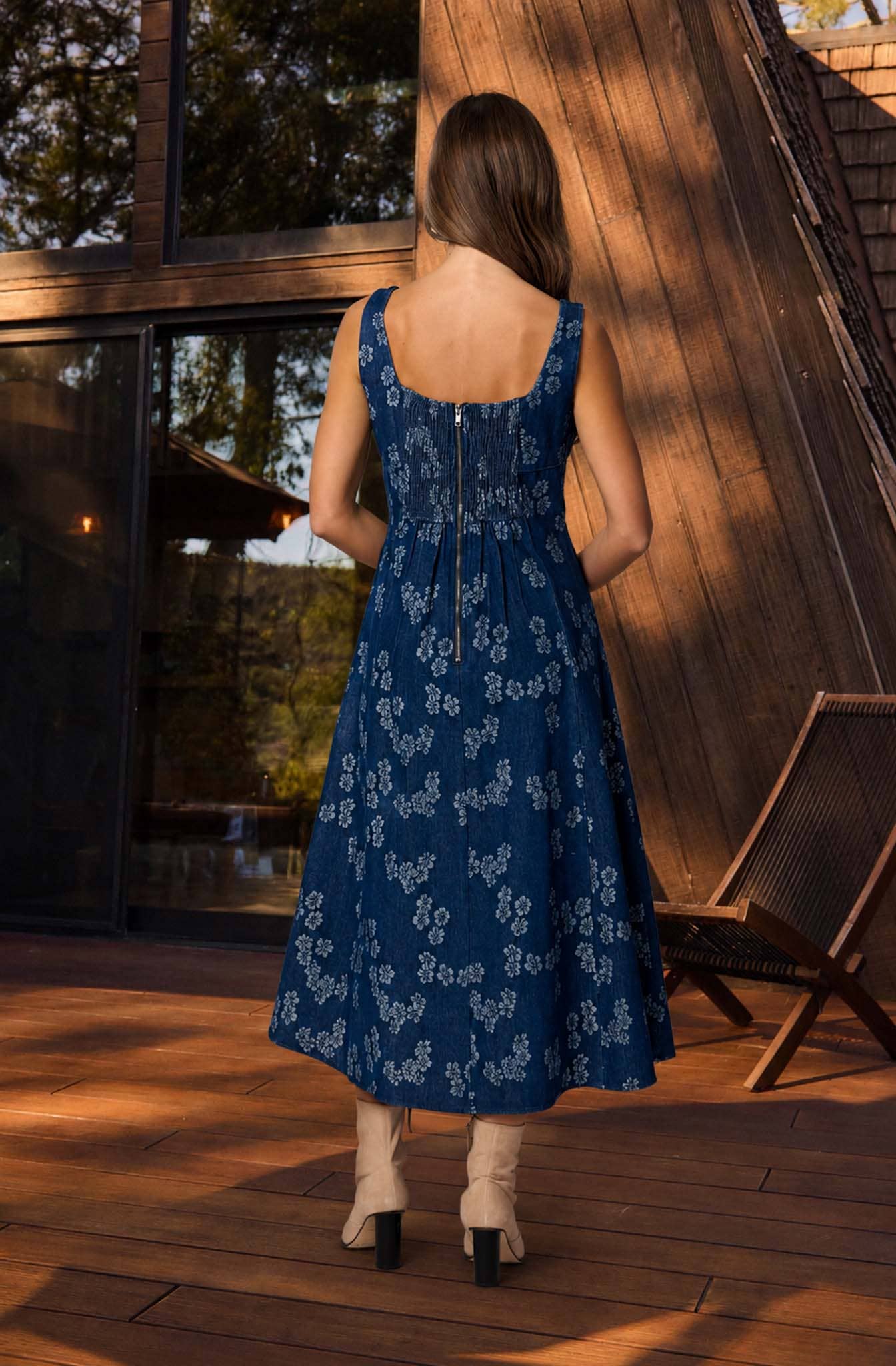 Blue Jean Baby Jaquard Dress