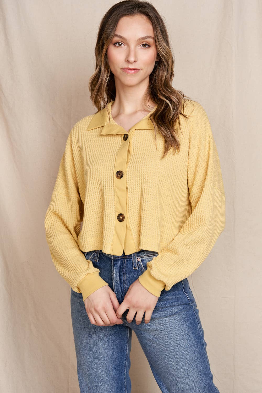 Sunny Waffle Top