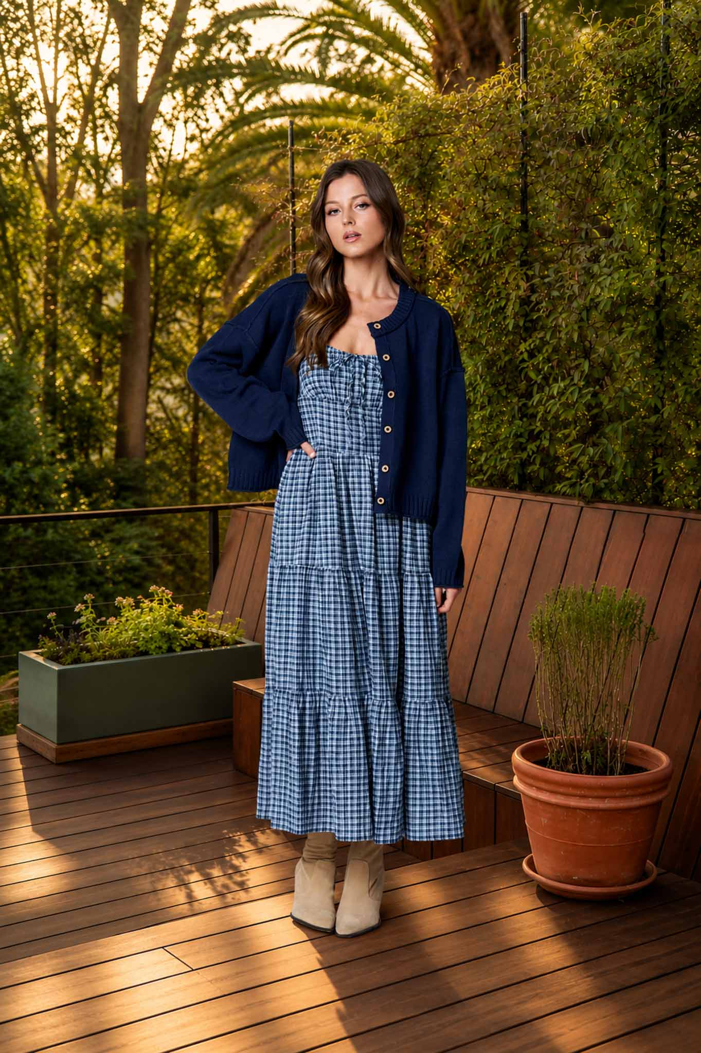 Plaid Around Dress